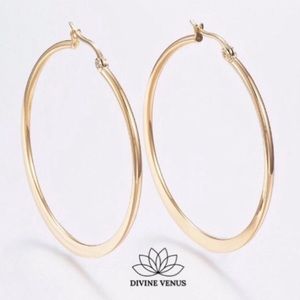 Hoop Earrings • Gold Plated 304 Stainless Steel